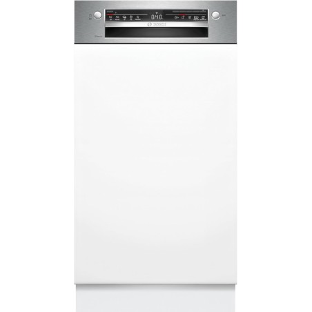Bosch SPI2HKS42E, Série 2, Lave-vaisselle encastrable, 45 cm, 10 couverts, Home Connect, Bandeau metallic