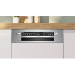 Bosch SPI2HKS42E, Série 2, Lave-vaisselle encastrable, 45 cm, 10 couverts, Home Connect, Bandeau metallic