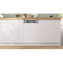 Bosch SPI2HKS42E, Série 2, Lave-vaisselle encastrable, 45 cm, 10 couverts, Home Connect, Bandeau metallic