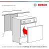 Bosch SPI2HKS42E, Série 2, Lave-vaisselle encastrable, 45 cm, 10 couverts, Home Connect, Bandeau metallic