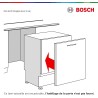 Bosch SPI2HKS42E, Série 2, Lave-vaisselle encastrable, 45 cm, 10 couverts, Home Connect, Bandeau metallic