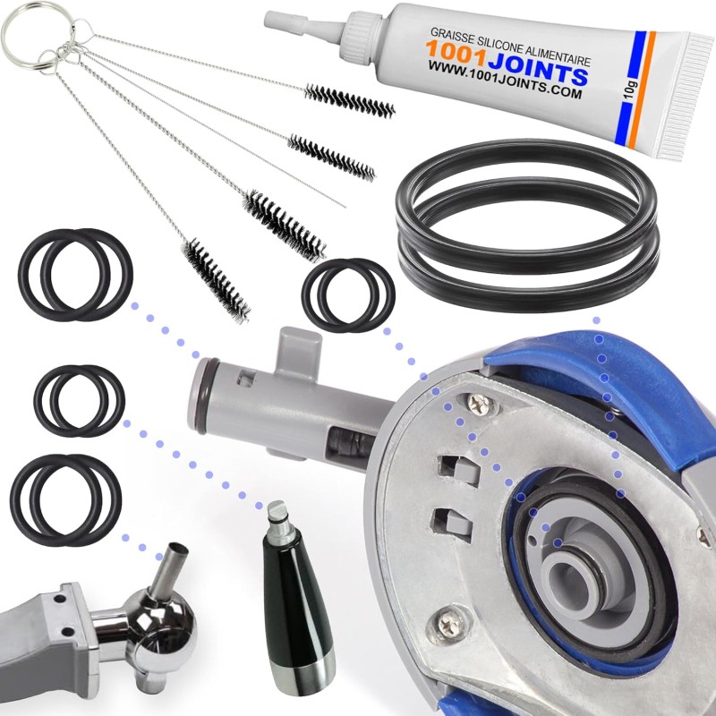 LOT DE 2 KITS 5 JOINTS D'ÉTANCHÉITÉ POUR PERFECTDRAFT HD3720 HD3620 HD3610 HD3600 COMPATIBLE AVEC LE BEC VERSEUR ET LE ROBINET D
