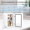 YASHE Mini réfrigérateur, 6 litres/8 canettes 220-240 V AC/DC Réfrigérateur thermoélectrique portable pour chambre à coucher, so