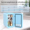 YASHE Mini réfrigérateur, 6 litres/8 canettes 220-240 V AC/DC, réfrigérateur thermoélectrique portable pour chambre à coucher, s
