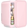 YASHE Mini réfrigérateur, 6 litres/8 canettes 220-240 V AC/DC Réfrigérateur thermoélectrique portable pour chambre à coucher, so