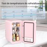 YASHE Mini réfrigérateur, 6 litres/8 canettes 220-240 V AC/DC Réfrigérateur thermoélectrique portable pour chambre à coucher, so