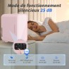 YASHE Mini réfrigérateur, 6 litres/8 canettes 220-240 V AC/DC Réfrigérateur thermoélectrique portable pour chambre à coucher, so