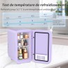 YASHE Mini réfrigérateur, 6 litres/8 canettes 220-240 V AC/DC, réfrigérateur thermoélectrique portable pour chambre à coucher, s