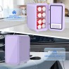 YASHE Mini réfrigérateur, 6 litres/8 canettes 220-240 V AC/DC, réfrigérateur thermoélectrique portable pour chambre à coucher, s