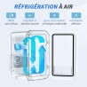 YASHE Mini réfrigérateur, 6 litres/8 canettes 220-240 V AC/DC, réfrigérateur thermoélectrique portable pour chambre à coucher, s