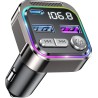 Gizmovine transmetteur fm bleutooth voiture, émetteur radio avec prise allume cigare, usb c qc pd 36w adaptateur, autoradio blut