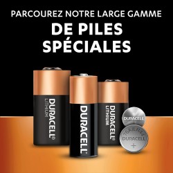 DURACELL LR44 Piles alcalines spéciales 1,5V (A76) (Lot de 8) – JUSQU'A +50 % DE PUISSANCE – Pour thermomètres, calculatrices, m