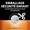 DURACELL 2025 Piles Boutons au lithium 3V (lot de 4) jusqu’à +70 % de longévité - Technologie Sécurité Enfant - Pour clés électr