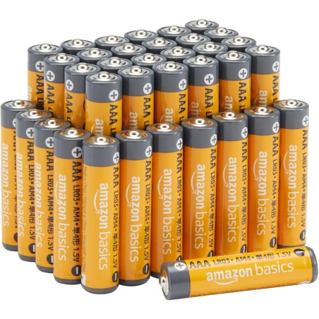 Amazon Basics Lot de 36 piles alcalines AAA haute performance, 1,5 V, durée de conservation de 10 ans