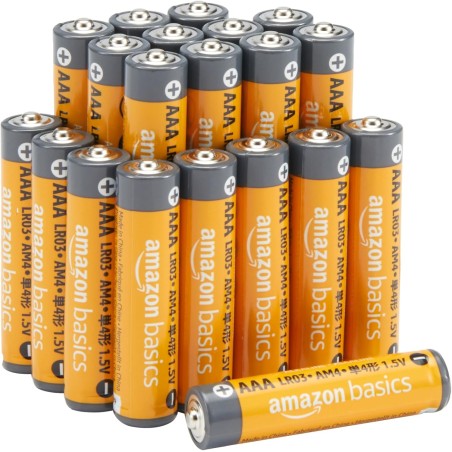 Amazon Basics Lot de 20 piles alcalines AAA haute performance, 1,5 V, durée de conservation de 10 ans