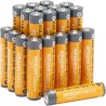 Amazon Basics Lot de 20 piles alcalines AAA haute performance, 1,5 V, durée de conservation de 10 ans