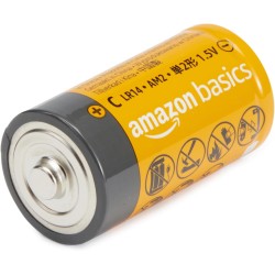 Amazon Basics Lot de 108 piles alcalines, format super économique, 48 AA + 36 AAA + 8 C + 8 D + 8 9 V