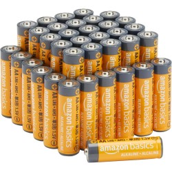Amazon Basics Lot de 36 piles alcalines AA haute performance, 1,5 V, durée de conservation de 10 ans