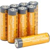 Amazon Basics Lot de 8 piles alcalines AA haute performance, 1,5 V, durée de conservation de 10 ans