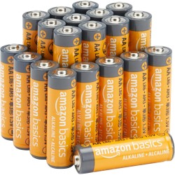 Amazon Basics Lot de 20 piles alcalines AA haute performance, 1,5 V, durée de conservation de 10 ans