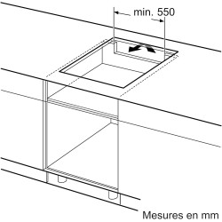 Bosch PVS611BB6E, Série 4, Table à induction, 60 cm, Puissance 6900 W, Noir