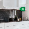 Cecotec hotte aspirante 60cm wide bolero flux cm 602200 blanc b. suction power 220m3/h, 70w motor, low consumption, mechanical c