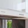 Cecotec hotte aspirante 60cm wide bolero flux cm 602200 blanc b. suction power 220m3/h, 70w motor, low consumption, mechanical c