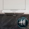 Cecotec hotte aspirante 60cm wide bolero flux cm 602200 blanc b. suction power 220m3/h, 70w motor, low consumption, mechanical c