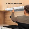 Cecotec hotte aspirante 60cm wide bolero flux cm 602200 blanc b. suction power 220m3/h, 70w motor, low consumption, mechanical c
