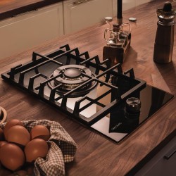 Cecotec plaque de gaz butane et naturel 1 feu bolero squad g 1200f glass noir. 3500 w, verre noir, grilles complètes en fonte, w