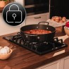 Cecotec plaque de gaz butane et naturel 1 feu bolero squad g 1200f glass noir. 3500 w, verre noir, grilles complètes en fonte, w