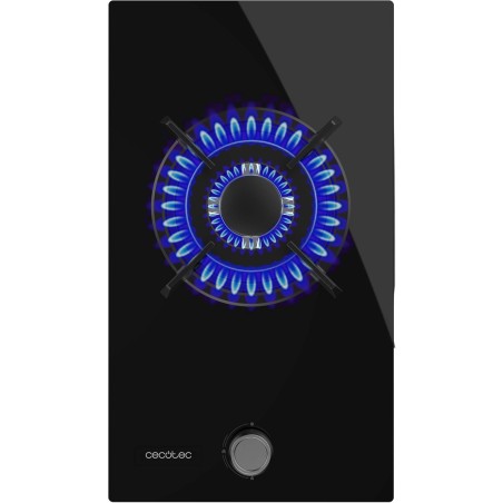 Cecotec plaque de gaz butane et naturel 1 feu bolero squad g 1200s glass noir. 3500 w, verre noir, grilles individuelles en font