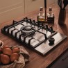Cecotec Plaque de Gaz Butane et Naturel 1 Feu Bolero Squad G 1200F Inox. 3500 W, Acier Inox, Grilles Complètes en Fonte, Brûleur