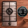 Cecotec Plaque de Gaz Butane et Naturel 1 Feu Bolero Squad G 1200F Inox. 3500 W, Acier Inox, Grilles Complètes en Fonte, Brûleur