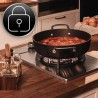Cecotec Plaque de Gaz Butane et Naturel 1 Feu Bolero Squad G 1200S Inox. 3500 W, Acier Inox, Grilles Individuelles en Fonte, Brû