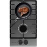 Cecotec Plaque de Gaz Butane et Naturel 2 Feux Bolero Squad G 2200F Inox. 5250 W, Acier Inox, Grilles Complètes en Fonte, Brûleu