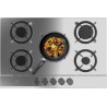 Cecotec Plaque de Gaz Butane et Naturel 5 Feux Bolero Squad G 5200S Inox. 11000 W, Acier Inoxydable, Grilles Individuelles en Fo