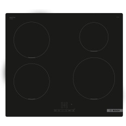 Bosch PUE611BB5E, Série 4, plaque à Induction, 4 foyers, 60 cm, Puissance 4600 W, Noir