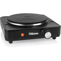 Tristar Plaque de cuisson électrique - Feu simple - Pour logement étudiant, camping, kitchenette - 18,5 cm de diamètre - Thermos