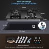 TopStrong Plaque de Cuisson Gaz 4 Feux, 60cm Plaque Gaz 4 Feux avec Sécurité Thermocouple, Cuisinière Encastrable, Naturel/Propa