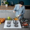 Plaque de Cuisson Gaz 4 Feux Blanc, TopStrong Plaque Gaz 4 Feux Verre avec Sécurité Thermocouple 60cm, Encastrable Table de cuis