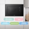 Comfee' CBMAG820BJL-BK Micro-ondes encastrable 20 litres avec gril, commandes numériques, 8 niveaux de puissance, dégel rapide e