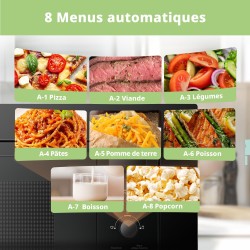 Comfee' CBMAG820BJL-BK Micro-ondes encastrable 20 litres avec gril, commandes numériques, 8 niveaux de puissance, dégel rapide e
