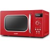 Comfee CMSRO 20 di rd Micro-ondes rétro avec 8 menus automatiques, 5 niveaux de puissance de cuisson, bouton de cuisson express,