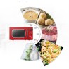 Comfee CMSRO 20 di rd Micro-ondes rétro avec 8 menus automatiques, 5 niveaux de puissance de cuisson, bouton de cuisson express,