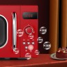 Comfee CMSRO 20 di rd Micro-ondes rétro avec 8 menus automatiques, 5 niveaux de puissance de cuisson, bouton de cuisson express,