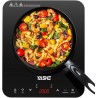 YASHE Plaque de cuisson – Table de cuisson à induction portable, 10 réglages de puissance et 10 réglages de température, plaque 