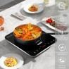 YASHE Plaque de cuisson – Table de cuisson à induction portable, 10 réglages de puissance et 10 réglages de température, plaque 
