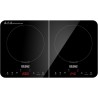 YASHE Plaque de cuisson à induction – Double plaque à induction, puissance de 10 W et 10 niveaux de température, 3500 W, 2 plaqu
