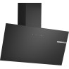 Bosch DWK85DK60 Série 2, Hotte murale, 4 vitesses d'aspiration dont 1 intensive, 80 cm, Noir avec finition en verre